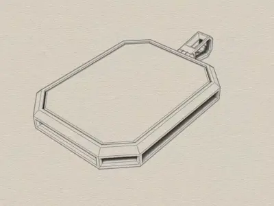 frame necklace Free 3D model