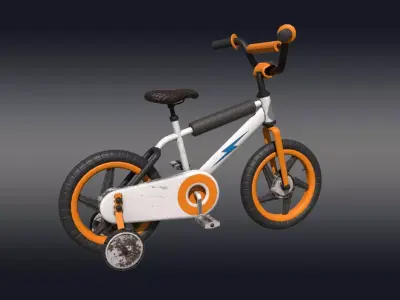 3D Bike Model Low-poly 3D model