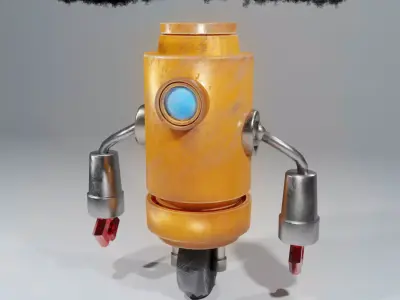 Robot Character Low-poly model Low-poly 3D model