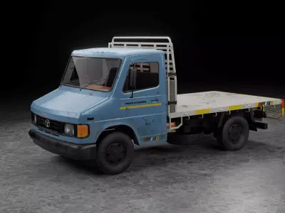 TATA 407 ICONIC INDIAN TRUCK 3D model