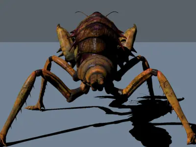 The mole mantis Low-poly 3D model