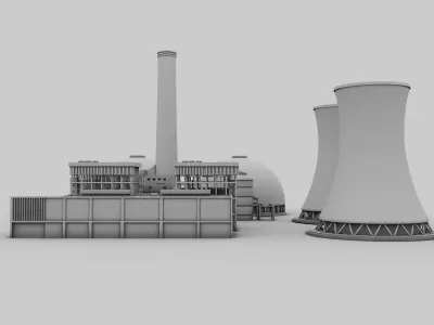 Nuclear Factory Model  3D model