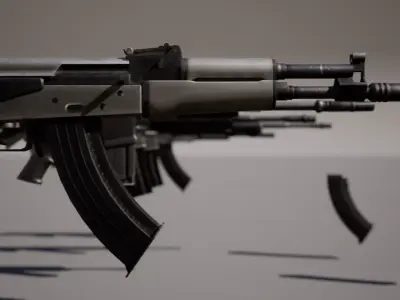 Photo-realistic Weapons For Games Low-poly 3D model