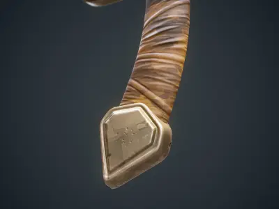 Stylized Dagger Arcane Style - Game-Ready  Low-poly 3D model