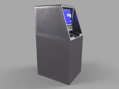Cash Deposit Machine CDM Low-poly 3D model