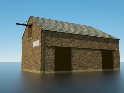 Victorian Depot Free low-poly 3D model