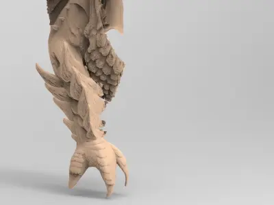 Dragon claw leg 3D model