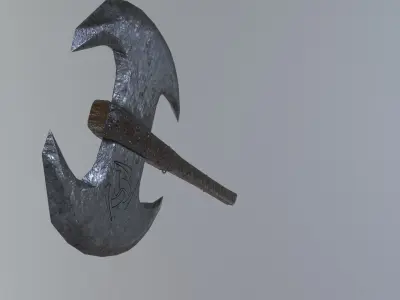 War Axe v1 Low-poly 3D model