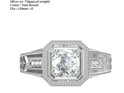Wedding Ring  3D print model 236
