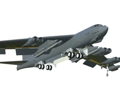 Boeing B-52H Stratofortress 3D model buy