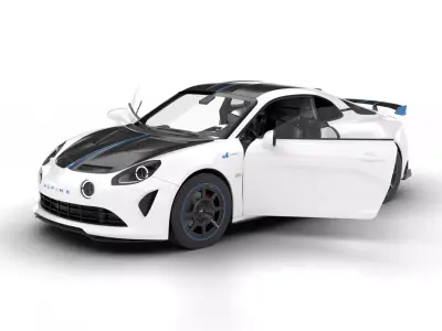 Alpine A110 R Le Mans Edition 2023 HQ 3d model 3D model