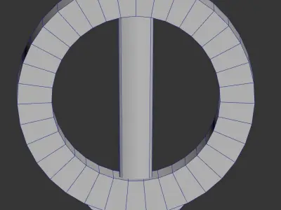 Gallowglass Irish Medieval Sword Low-poly 3D model