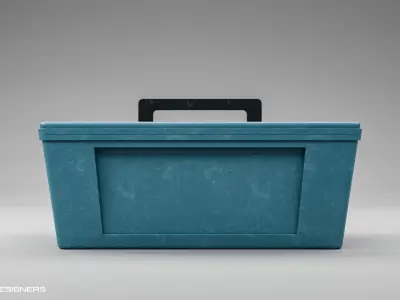 Toolbox  Low-poly 3D model