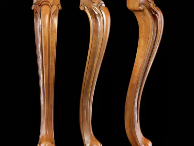 Classic leg 024 3D model