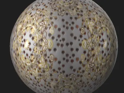 Vintage and doodles Surface PBR Texture on white background Texture