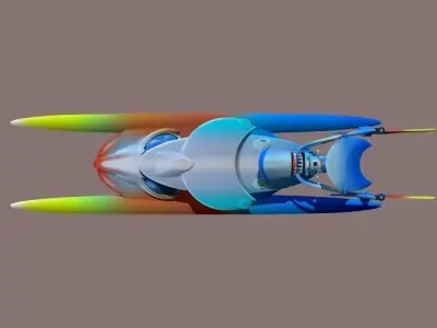 Thrust hovercraft Free 3D model