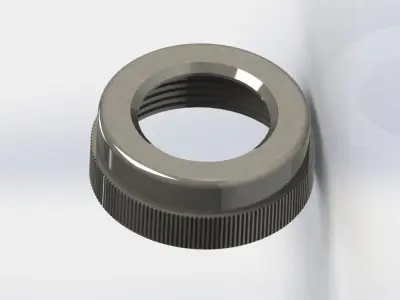 Knurled Nut 3D model