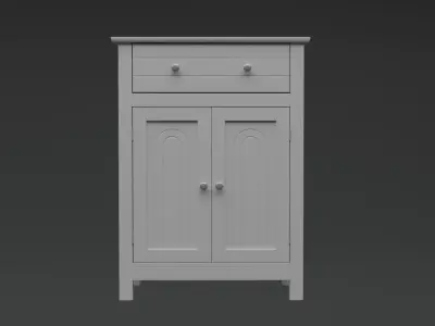 Cupboard Low-poly 3D model