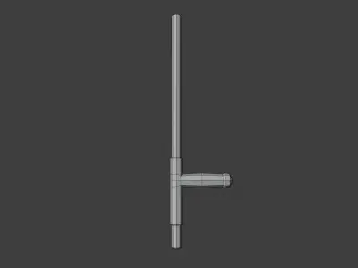 Tonfa - Hand Painted Free 3D model