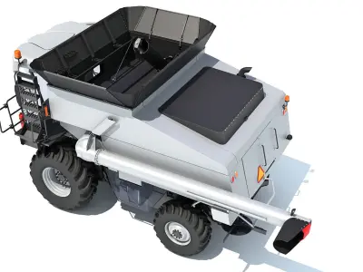 Combine Harvester 3D model 6