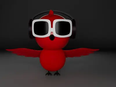 Bird model Free 3D model