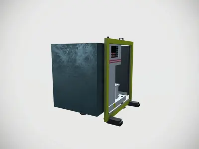 Chemical test Machine Low-poly 3D model