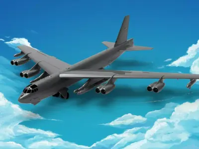 Boeing B-52 Stratofortress 3D model get