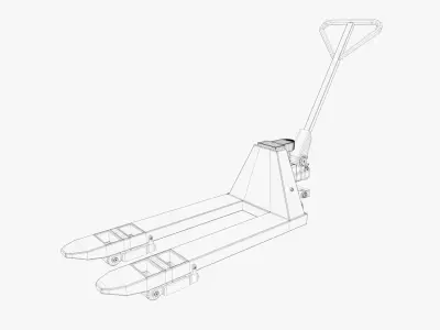 Pallet Rack Low-poly 3D model purchase