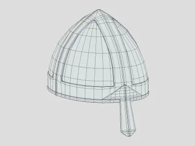 Medieval helmet 05 Low Poly PBR Realistic Low-poly 3D model