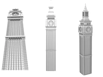 Clock Tower 3D model purchase