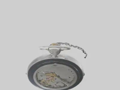 Broken Watch Low-poly 3D model