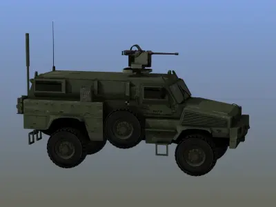 Military MRAP Collection 3D Model Pack