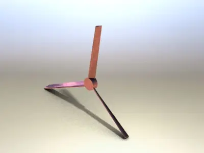 Propeller wind turbine Free 3D model by brijesh