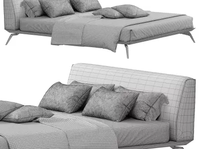 Linda Bed 3D model