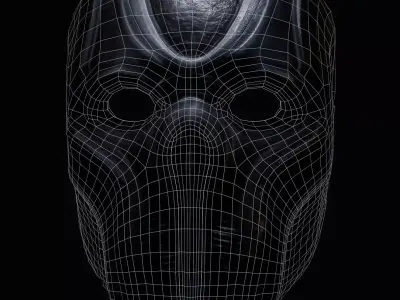 Mayhem Halloween Mask Free 3D print model