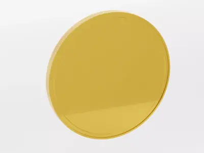 High-Resolution 3D Model of a Gold Coin 3D model