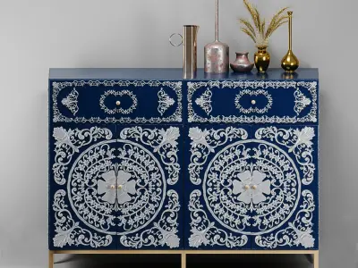 Moroccan Drawer Low-poly 3D model