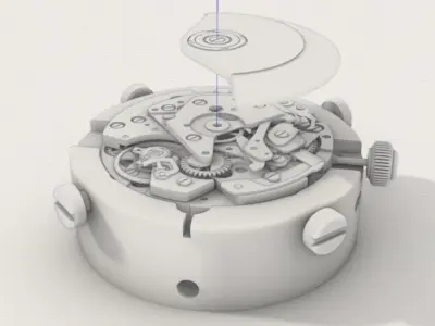 Swiss Automatic Watch Movement 3D model