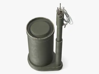 Vintage US Army M2 Anti Personnel Mine Green 3D model