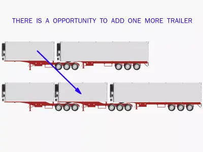 Double Trailer Vawdrey 2 3D model