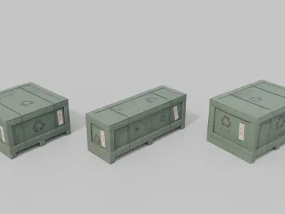  Customizable Wooden Crate Trio - Compact Set 