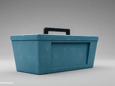 Toolbox  Low-poly 3D model