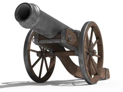 Field cannon 3D model