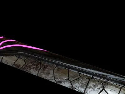 Thousand Demon Daggers from scissor Seven Low-poly 3D model
