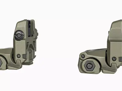  Magpul MBUS Ironsights Low-poly 3D model
