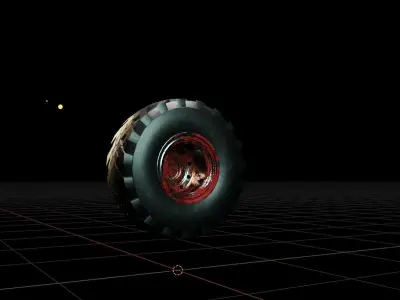 Unleash Your Off-Road Beast with OFFROADING TIRE  3D model