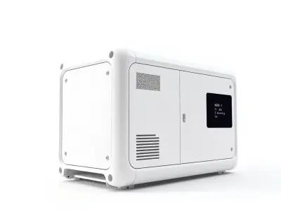 Modular Industrial Generator Model Pack Low-poly 3D model