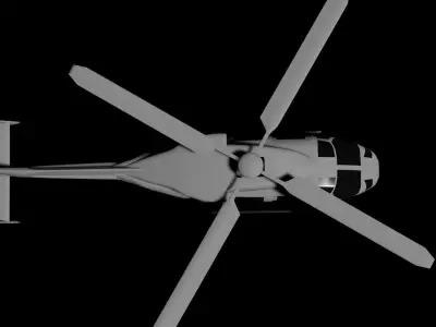 HAL Dhruv Helicopter  Free 3D model