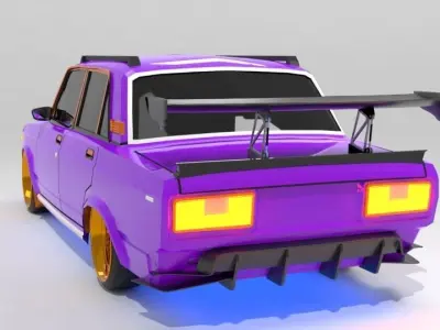 vaz 2107 3D model
