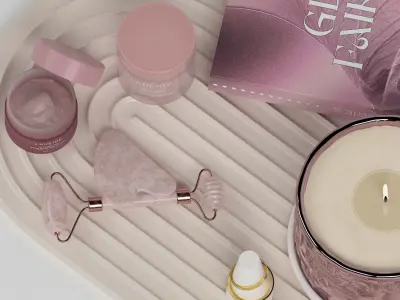 Decorative Beauty Set 001 Free 3D model